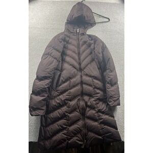 Patagonia Down With It Parka Women Small Brown Quilted Outdoor Puffer Coat 28436